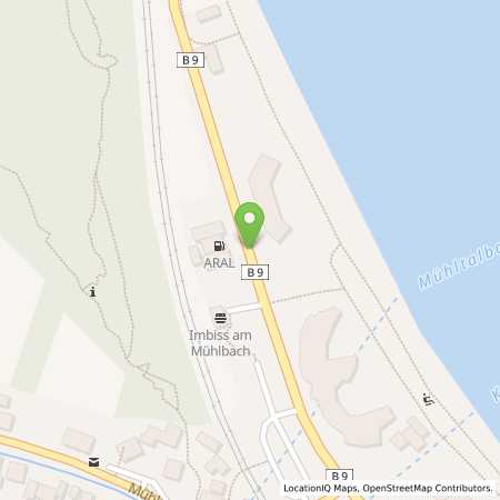 Standortübersicht der Benzin-Super-Diesel Tankstelle: Aral Tankstelle in 56154, Boppard