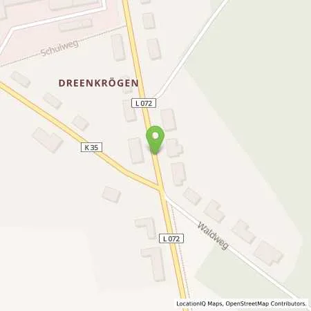 Standortübersicht der Tankstelle Annina Zahradnik in 19288 Dreenkrögen