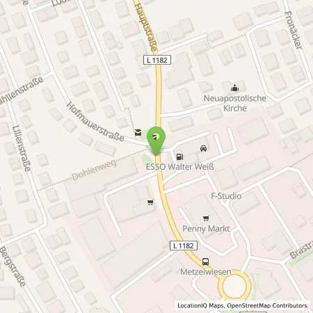 Standortübersicht der Tankstelle Esso Tankstelle in 71263 WEIL DER STADT