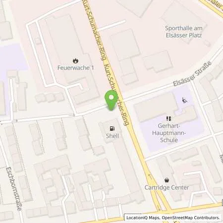 Standortübersicht der Tankstelle Shell Wiesbaden Kurt-Schumacher-Ring 6 in 65197 Wiesbaden