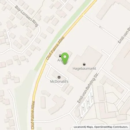 Standortübersicht der Tankstelle Aral Tankstelle in 25541 Brunsbüttel