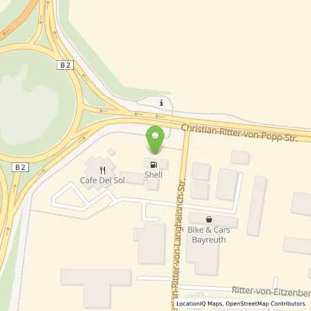 Standortübersicht der Tankstelle Shell Bayreuth Christian-Ritter-Von-Langheinrich-Str. 2 in 95448 Bayreuth