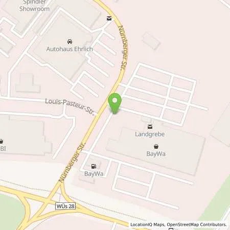 Standortübersicht der Tankstelle BayWa Tankstelle Würzburg in 97076 Würzburg