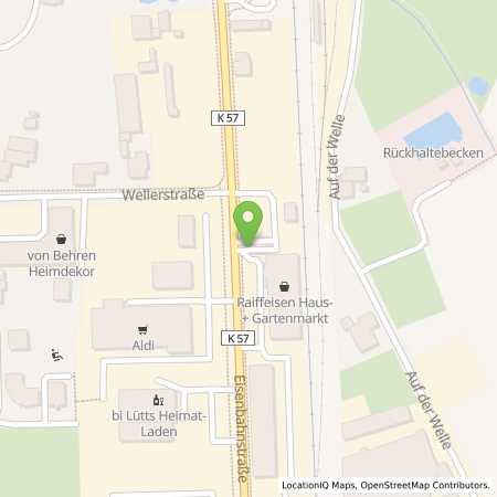 Standortübersicht der Benzin-Super-Diesel Tankstelle: Raiffeisen Lübbecker Land AG in 32369, Rahden
