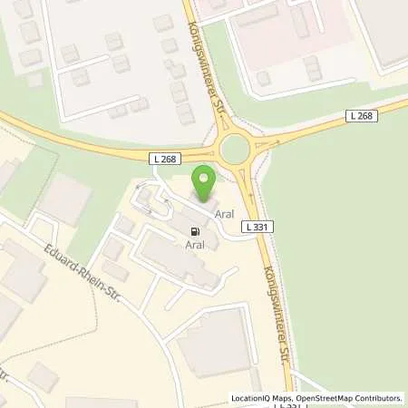 Standortübersicht der Tankstelle Aral Tankstelle in 53639 Königswinter