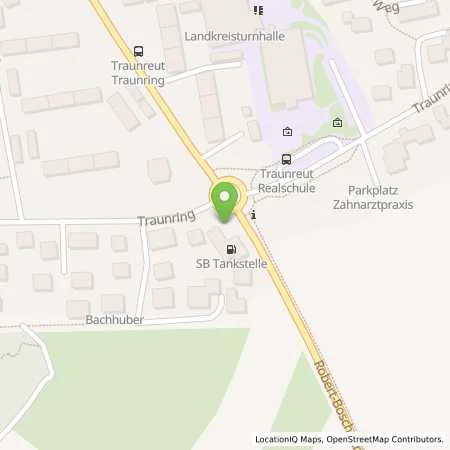 Standortübersicht der Tankstelle SB Tankstelle in 83301 Traunreut