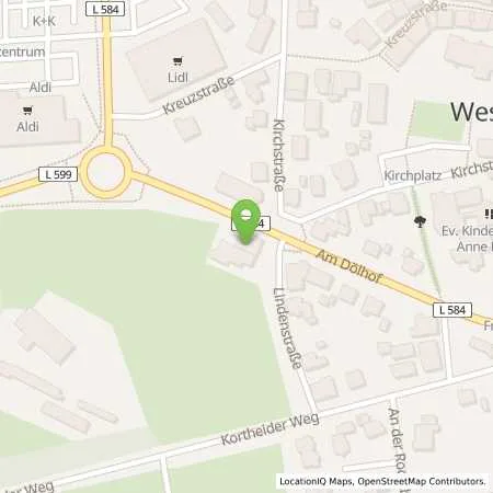 Standortübersicht der Tankstelle Markenfreie TS Westerkappeln in 49492 Westerkappeln