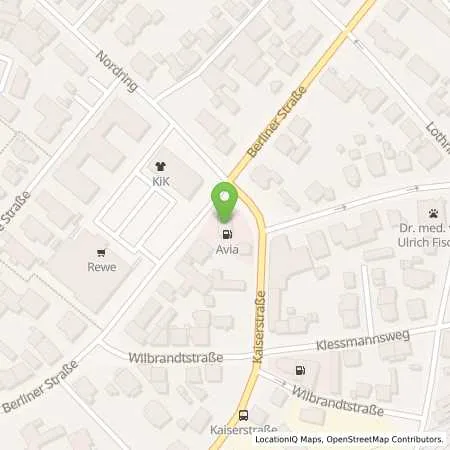 Standortübersicht der Tankstelle AVIA Tankstelle in 33330 Gütersloh