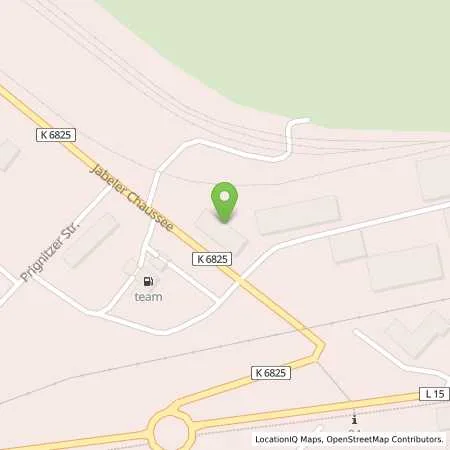 Standortübersicht der Tankstelle team Tankstelle Wittstock in 16909 Wittstock