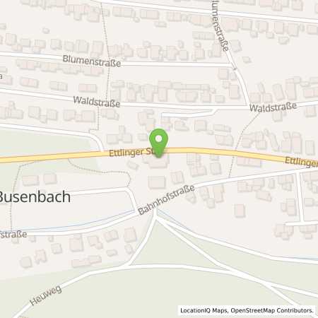 Standortübersicht der Benzin-Super-Diesel Tankstelle: Waldbronn Ettlinger Strasse 2 in 76337, Waldbronn