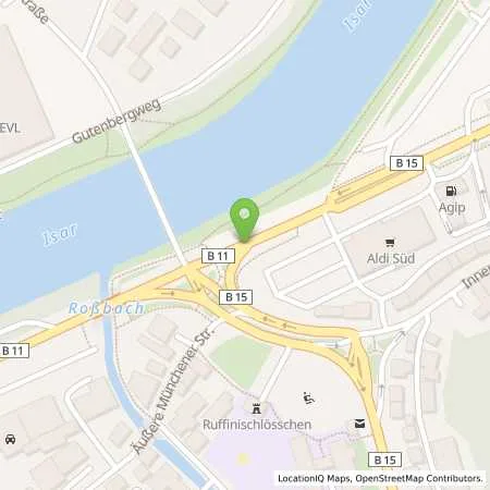 Standortübersicht der Tankstelle ENI in 84036 Landshut