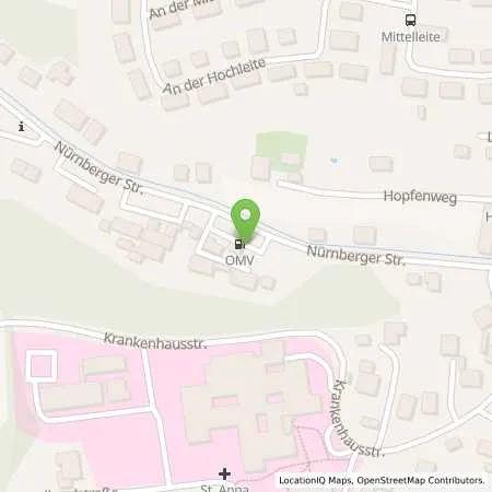 Standortübersicht der Tankstelle Sulzbach-Rosenberg Nürnberger Strasse 17 a in 92237 Sulzbach-Rosenberg