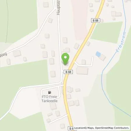 Standortübersicht der Tankstelle FTO in 99848 Wutha-Farnroda