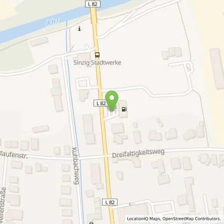 Standortübersicht der Tankstelle TotalEnergies Sinzig in 53489 Sinzig