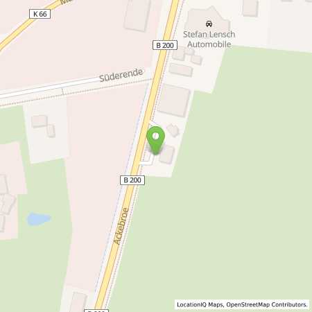 Standortübersicht der Benzin-Super-Diesel Tankstelle: Klaus Hellmuth in 25884, Viöl