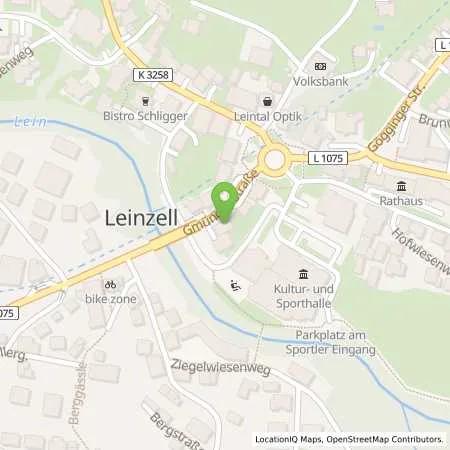 Standortübersicht der Tankstelle AVIA Tankstelle in 73575 Leinzell