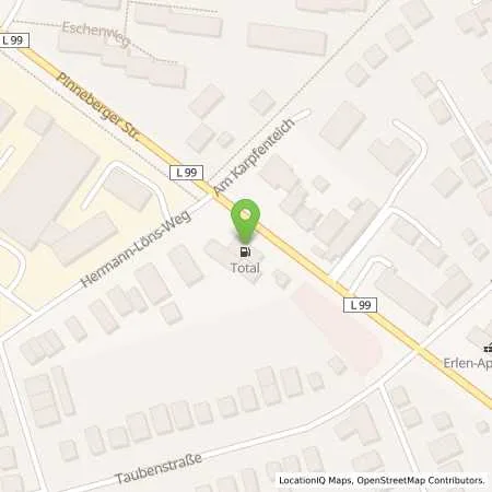 Standortübersicht der Tankstelle TotalEnergies Rellingen in 25462 Rellingen