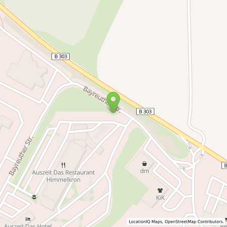 Standortübersicht der Benzin-Super-Diesel Tankstelle: Shell Himmelkron Bayreuther Str. 1-3 in 95502, Himmelkron