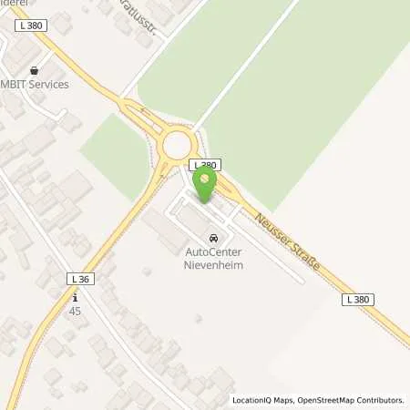 Standortübersicht der Tankstelle Esso Tankstelle in 41542 DORMAGEN