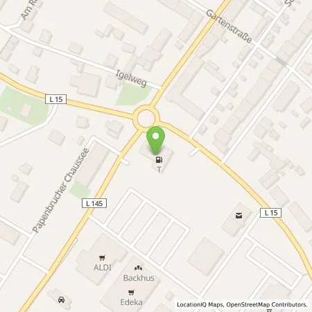 Standortübersicht der Tankstelle T Wittstock in 16909 Wittstock