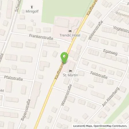 Standortübersicht der Tankstelle Esso Tankstelle in 87616 MARKTOBERDORF