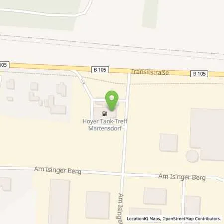 Standortübersicht der Tankstelle Niepars in 18442 Niepars