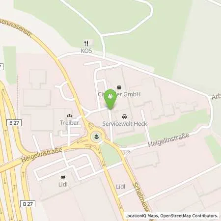 Standortübersicht der Tankstelle Esso Tankstelle in 70567 STUTTGART