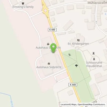 Standortübersicht der Tankstelle Autohaus Siebrecht in 37170 Uslar