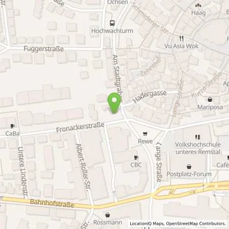 Standortübersicht der Tankstelle AVIA Waiblingen in 71332 Waiblingen