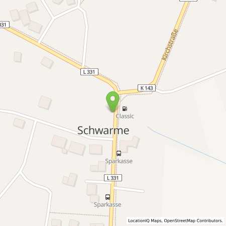 Standortübersicht der Benzin-Super-Diesel Tankstelle: Schwarme in 27327, Schwarme