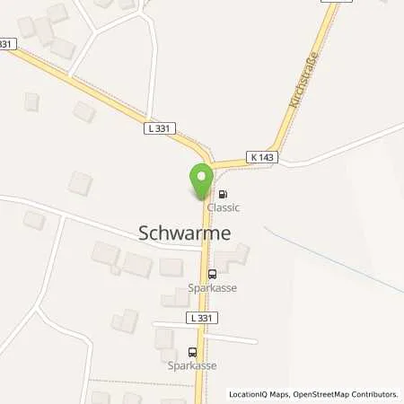 Standortübersicht der Tankstelle Schwarme in 27327 Schwarme