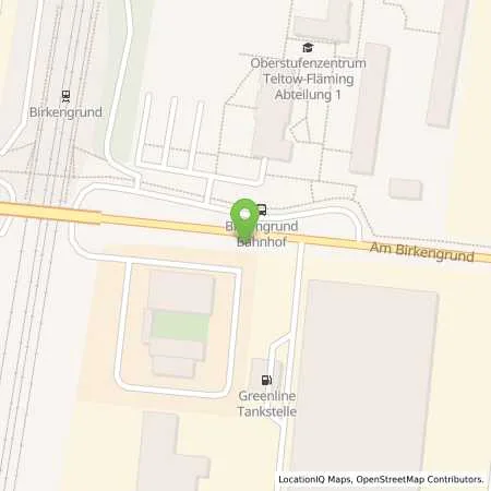 Standortübersicht der Tankstelle Greenline Ludwigsfelde in 14974 Ludwigsfelde