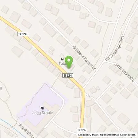 Standortübersicht der Tankstelle TotalEnergies Bad Hersfeld in 36251 Bad Hersfeld