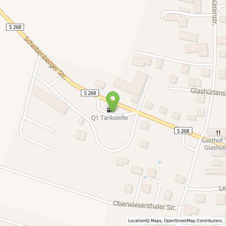 Standortübersicht der Benzin-Super-Diesel Tankstelle: Q1 Tankstelle in 09474, Crottendorf