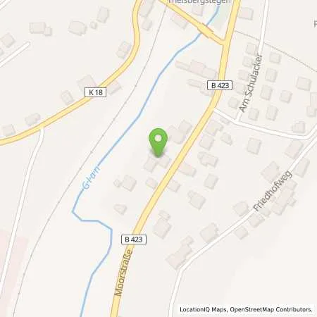 Standortübersicht der Tankstelle Esso Tankstelle in 66871 THEISBERGSTEGEN