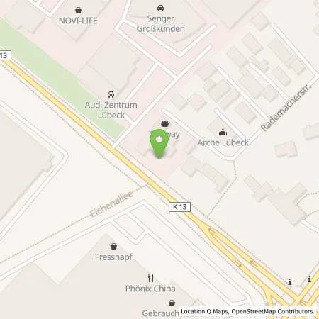 Standortübersicht der Tankstelle Shell Luebeck Padeluegger Weg 41 in 23556 Luebeck