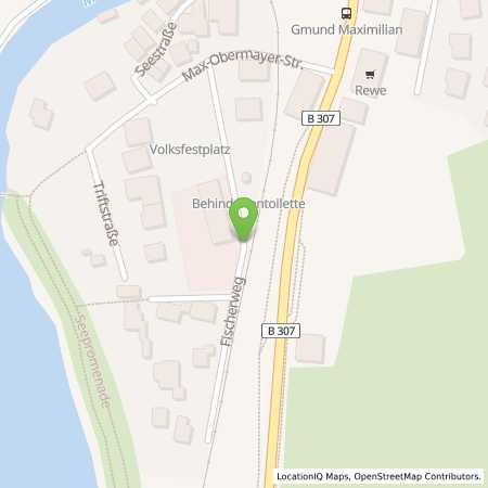 Standortübersicht der Benzin-Super-Diesel Tankstelle: ENI in 83703, Gmund