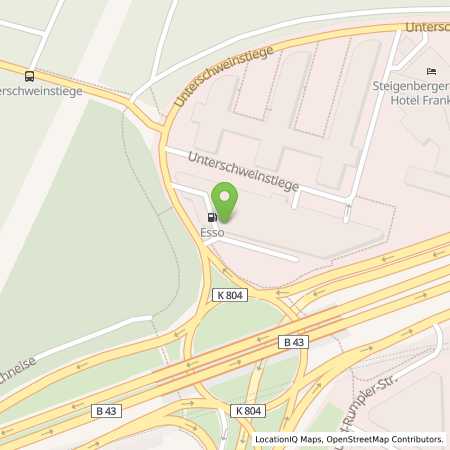 Standortübersicht der Benzin-Super-Diesel Tankstelle: Esso Tankstelle in 60549, FRANKFURT
