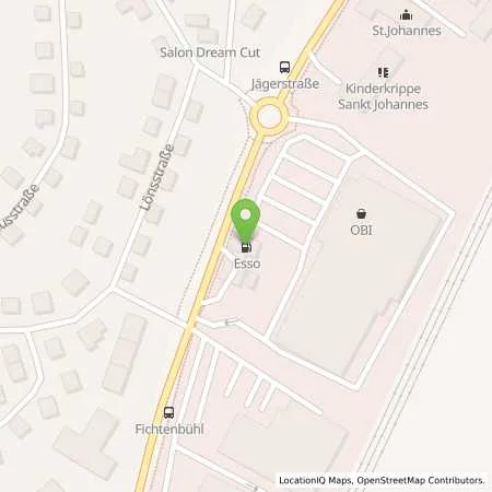 Standortübersicht der Tankstelle Esso Tankstelle in 92637 WEIDEN