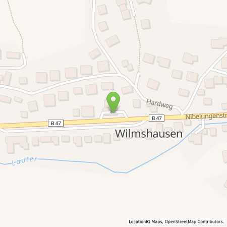 Standortübersicht der Benzin-Super-Diesel Tankstelle: AVIA Tankstelle in 64625, Bensheim-Wilmshausen
