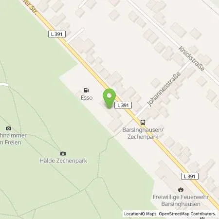Standortübersicht der Tankstelle Esso Tankstelle in 30890 BARSINGHAUSEN