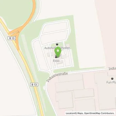 Standortübersicht der Tankstelle Esso Tankstelle in 97258 GOLLHOFEN