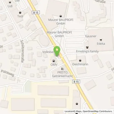 Standortübersicht der Tankstelle Tirschenreuth Mitterteicher Strasse 11 in 95643 Tirschenreuth