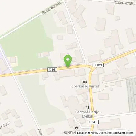 Standortübersicht der Tankstelle Raiffeisen-Warengenossenschaft Groß Lessen-Diepholz eG in 27259 Varrel