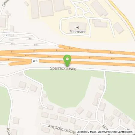 Standortübersicht der Tankstelle BERGEN - HOCHFELLN-SUED - A8 in 83346 Bergen