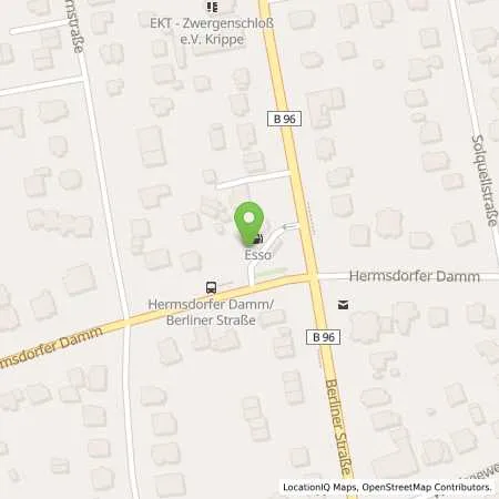 Standortübersicht der Tankstelle Esso Tankstelle in 13467 BERLIN