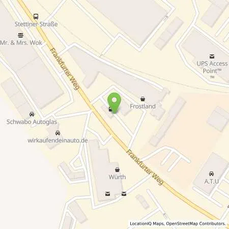 Standortübersicht der Tankstelle Fricke in 33106 Paderborn