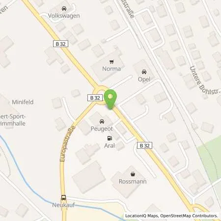 Standortübersicht der Tankstelle Aral Tankstelle in 72501 Gammertingen