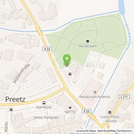 Standortübersicht der Tankstelle Shell Preetz Schwentinestr. 5 in 24211 Preetz