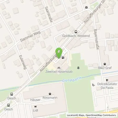 Standortübersicht der Tankstelle Shell Nessetal Aschaffenburger Str. 16 in 63773 Nessetal